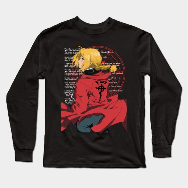 Edward Elric - Fullmetal Alchemist Long Sleeve T-Shirt by TheDressCodes